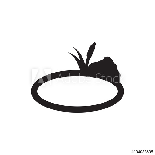500x500 Pond Icon Illustration