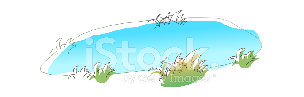 1024x328 Icon Pond Stock Vector