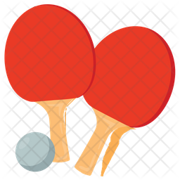 256x256 Ping Pong Icon Of Flat Style