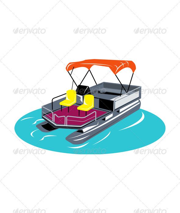 590x700 Pontoon Boat Retro Fonts Logos Icons Pontoon Boat, Boat