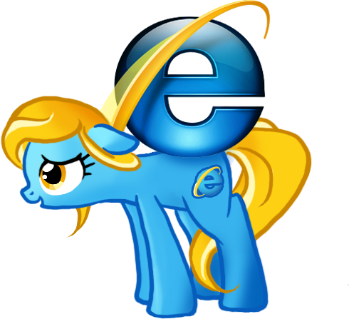 Internet Explorer Pony Icon 490x447 Internet Explorer Pony Icon