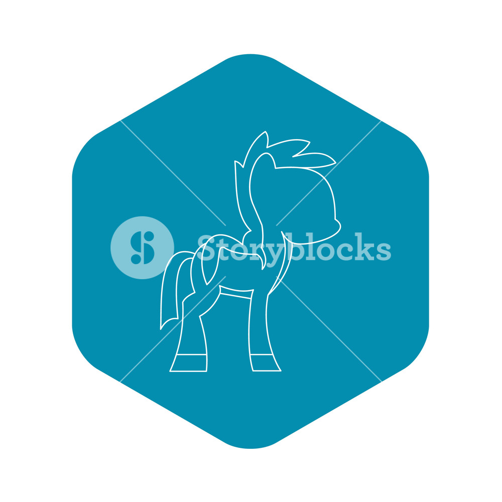 1000x1000 Little Pony Icon Outline Illustration Of Little Pony Vector Icon