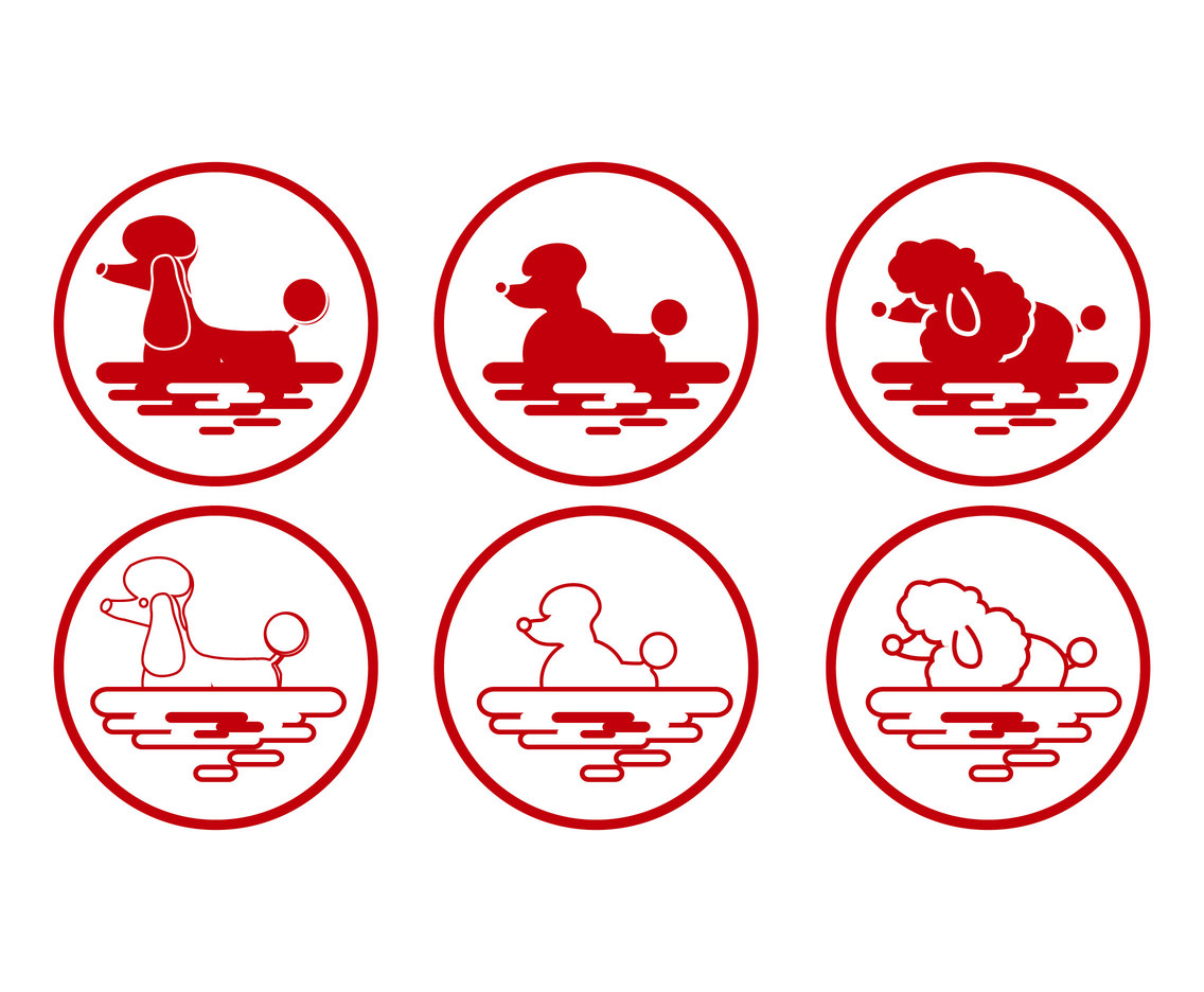 1136x936 Poodle Icon Vector Art Graphics