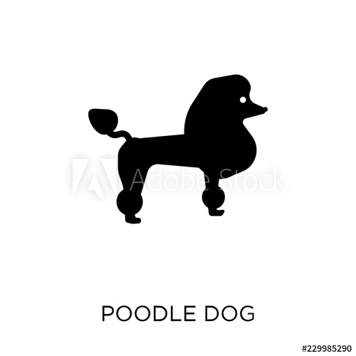 500x500 Poodle Dog Icon Poodle Dog Symbol Design From Dogs Collection