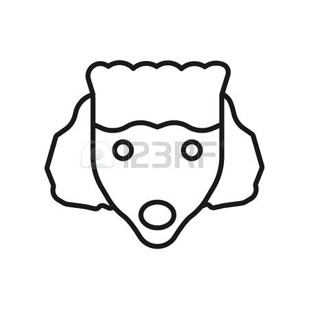 450x450 Poodle Outline