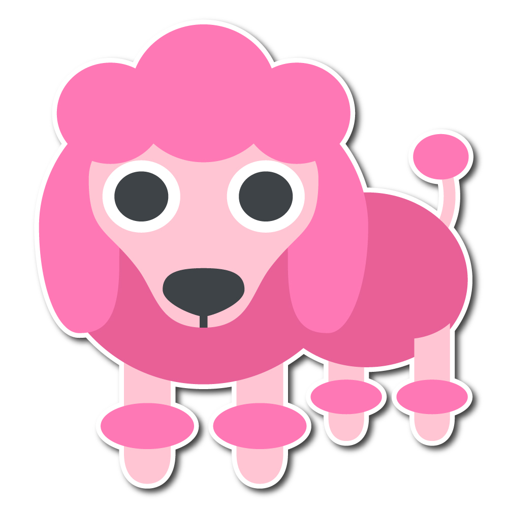 1000x1000 Emoji One Animals Nature Wall Icon Poodle