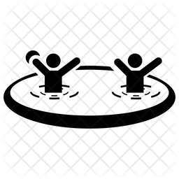 256x256 Swimming Pool Icon Of Glyph Style