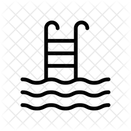 256x256 Swimming Pool Icon Of Line Style