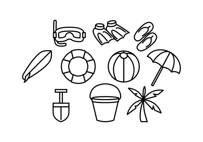 700x490 Free Beach Line Icon Vector