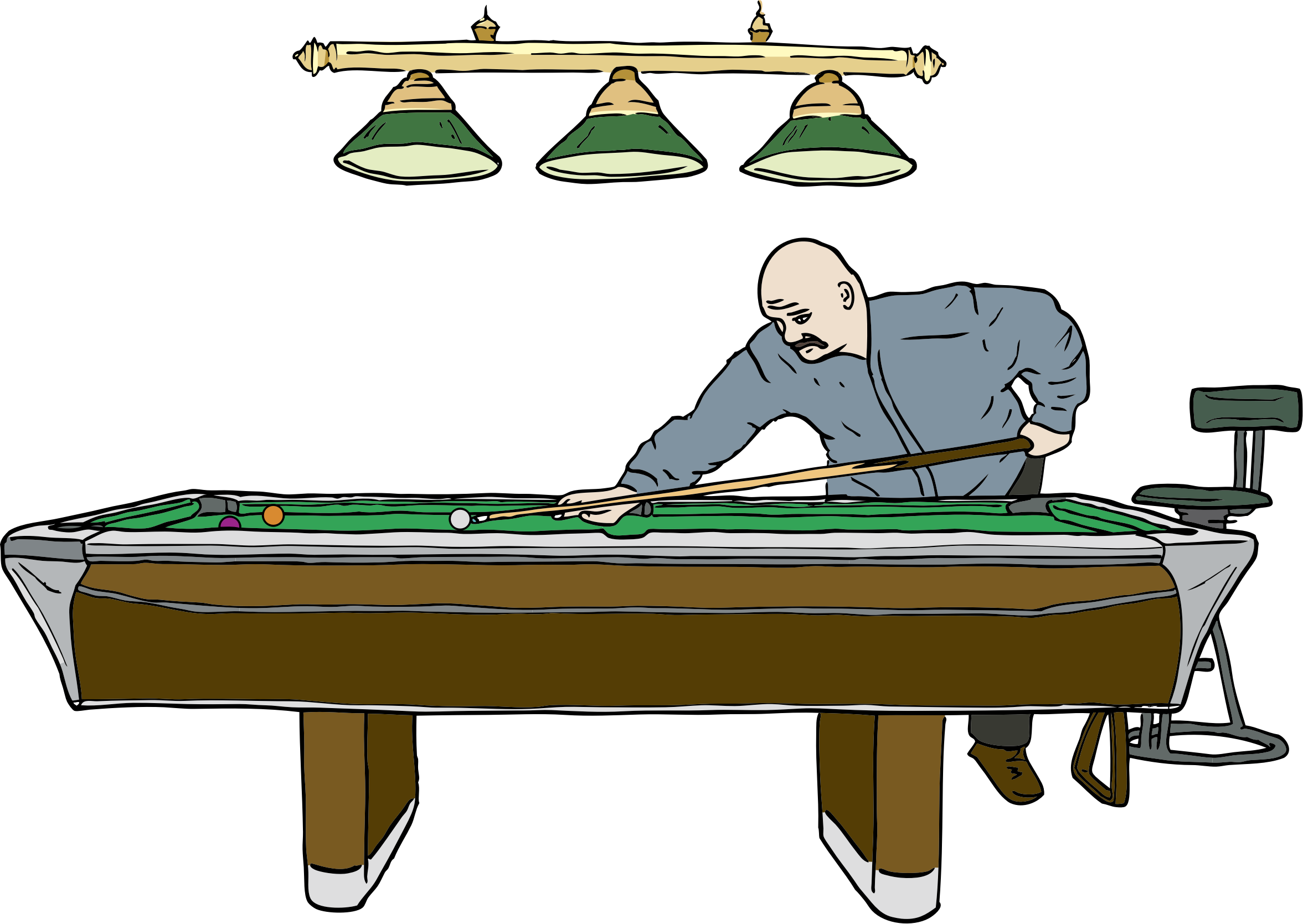 2353x1669 Pool Table With Player Icons Png