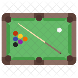 256x256 Pool Table Icon Of Flat Style