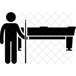 256x256 Pool Table Icon Of Glyph Style