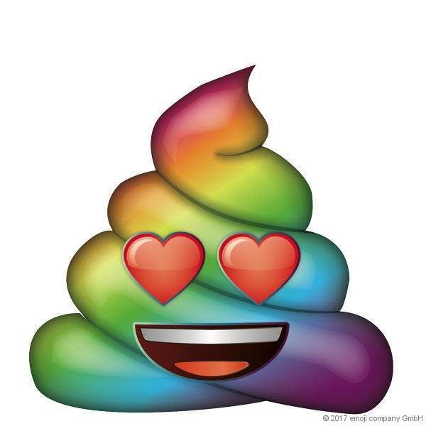 600x600 Emoji Heart Eye Rainbow