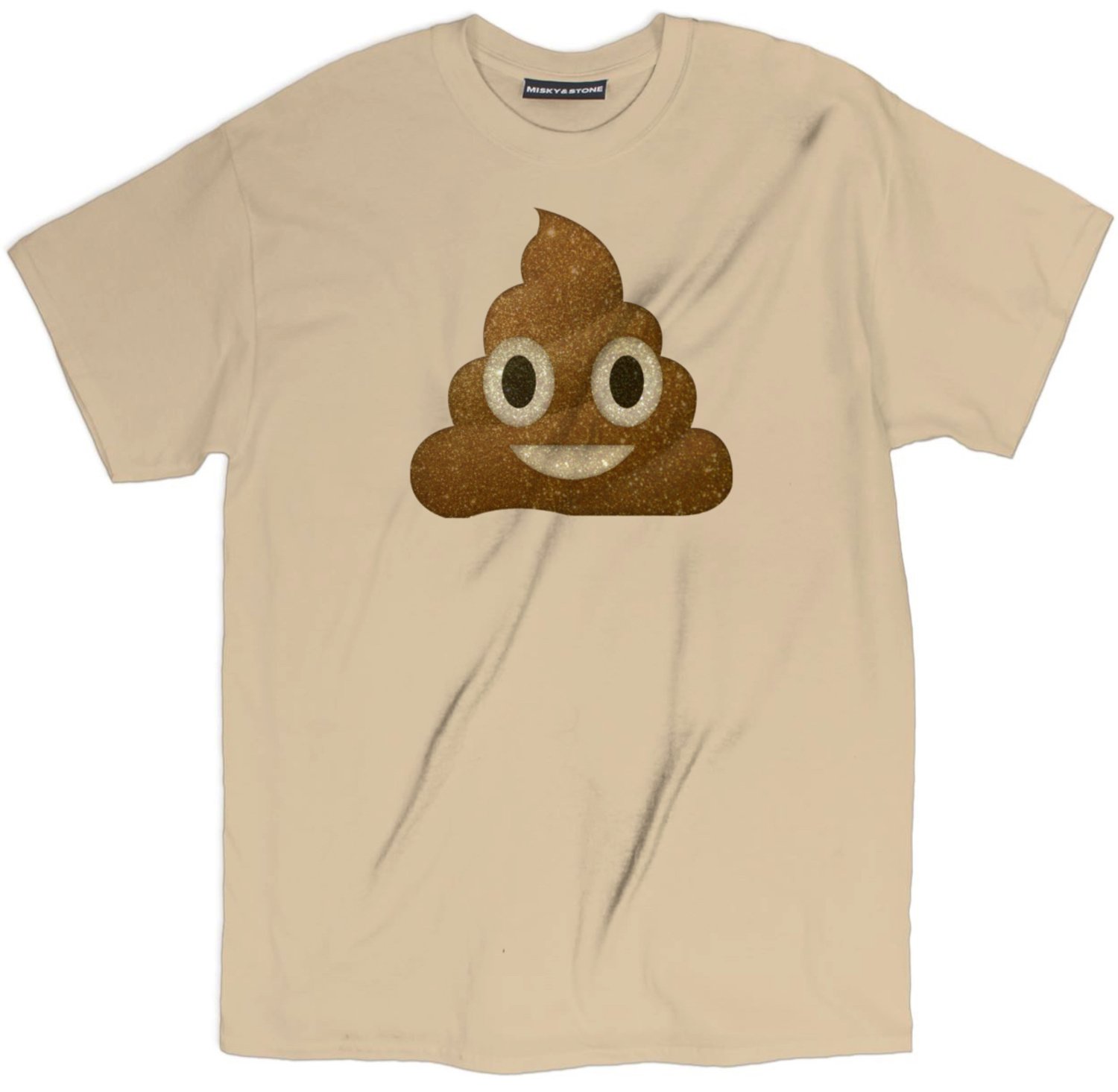 1500x1465 Misky Stone Funny Digital Poop Icon T Shirt Multi Colors Cotton