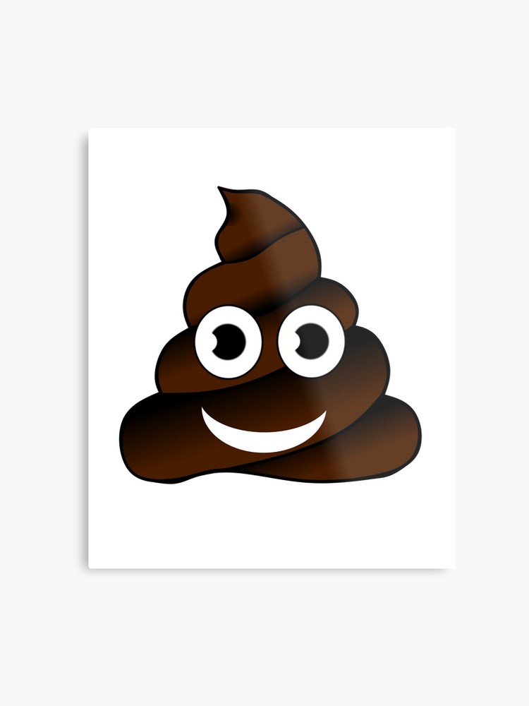 750x1000 Pile Of Poo Poop Emoji Secret Santa Kris Kringle Emoji Shit Metal