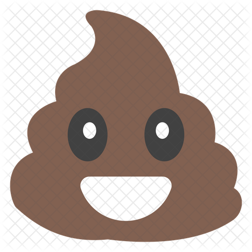 512x512 Smiley Poop Emoji Icon Of Flat Style