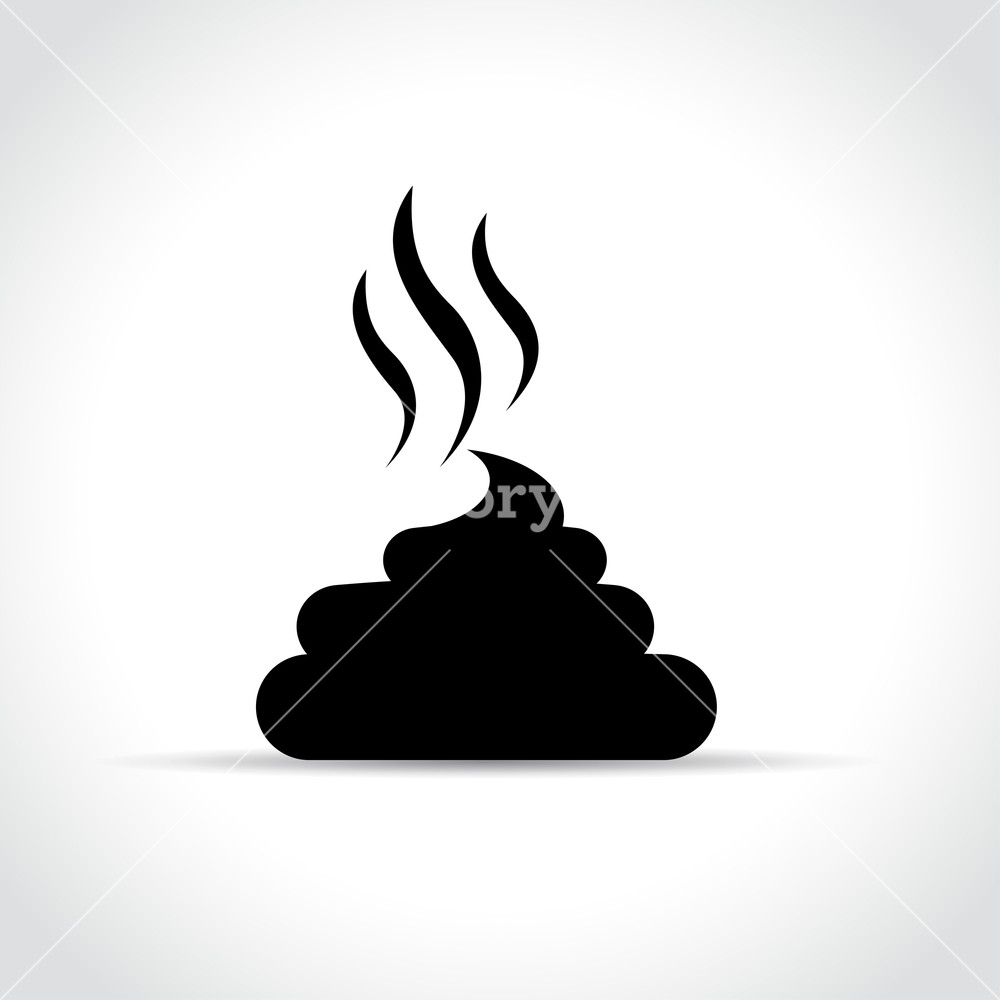 1000x1000 Illustration Of Poop Icon On White Background Royalty Free Stock