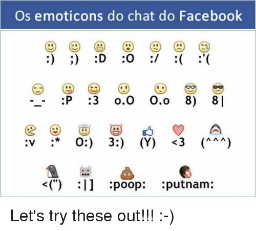 500x451 Os Emoticons Do Chat Do Facebook D O P O O O O O Y A A A V