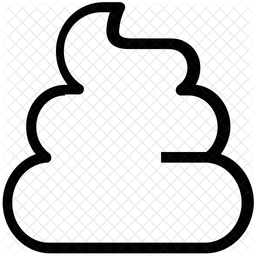 512x512 Poop Icon Of Line Style