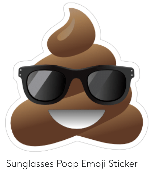 500x564 Sunglasses Poop Emoji Sticker Emoji Meme On Me Me