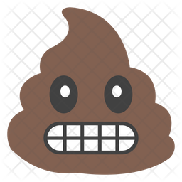 256x256 Grinning Poop Icon Of Flat Style