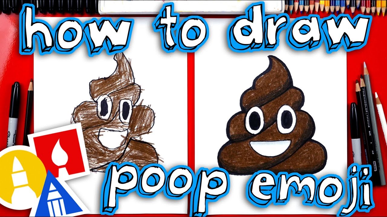 How To Draw The Poop Emoji 1280x720 How To Draw The Poop Emoji