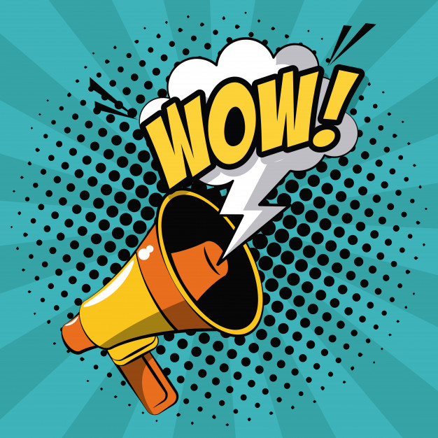 626x626 Bullhorn Pop Art Icon Vector Premium Download