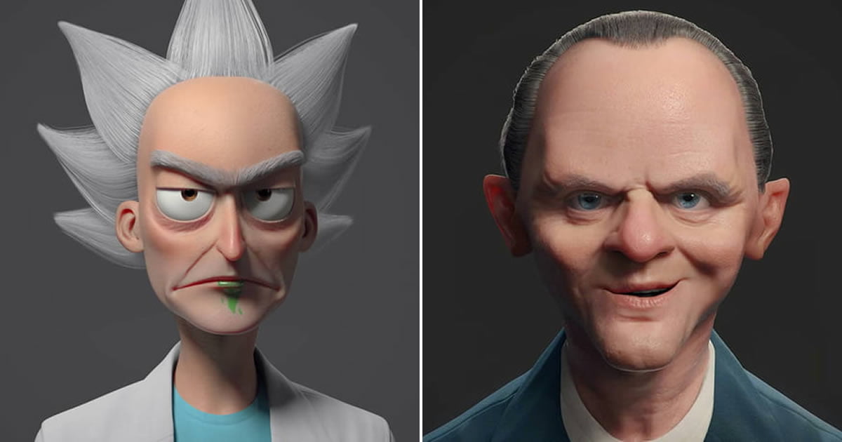 Digital Artist Turns Pop Culture Icons Into Cartoons 1200x630 Digital Artist Turns Pop Culture Icons Into Cartoons