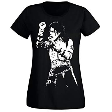 385x385 Flip Womens Michael Jackson King Of Pop Icon T Shirt