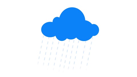 Cloud Rains Popin And Popout Stock Video 480x270 Cloud Rains Popin And Popout Stock Video