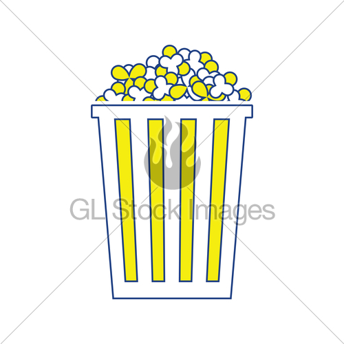 500x500 Cinema Popcorn Icon Gl Stock Images