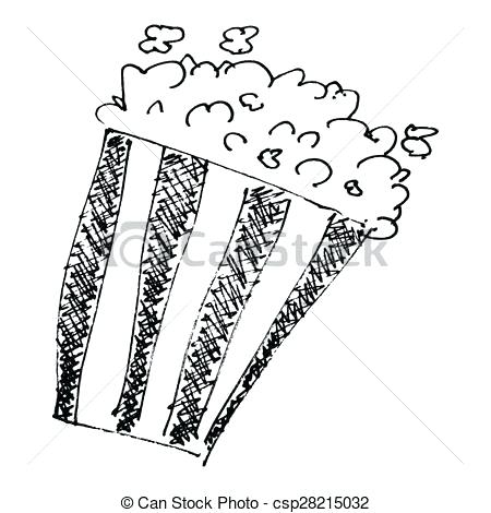 450x470 Drawings Of Popcorn