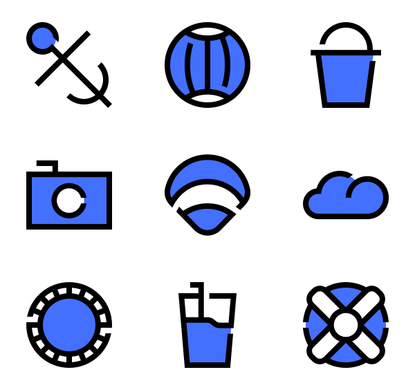 600x564 Popsicle Icons