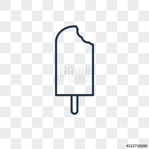 500x500 Popsicle Icon Isolated On Transparent Background Modern