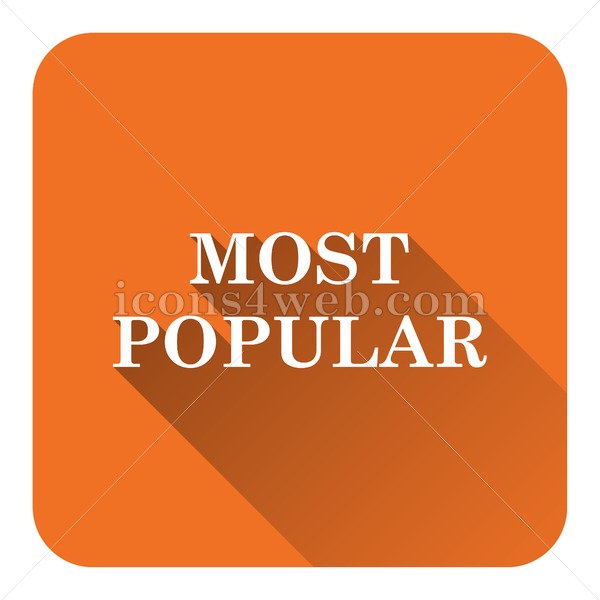 600x600 Most Popular Flat Icon With Long Shadow Vector