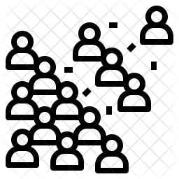 256x256 Population Icon Of Line Style