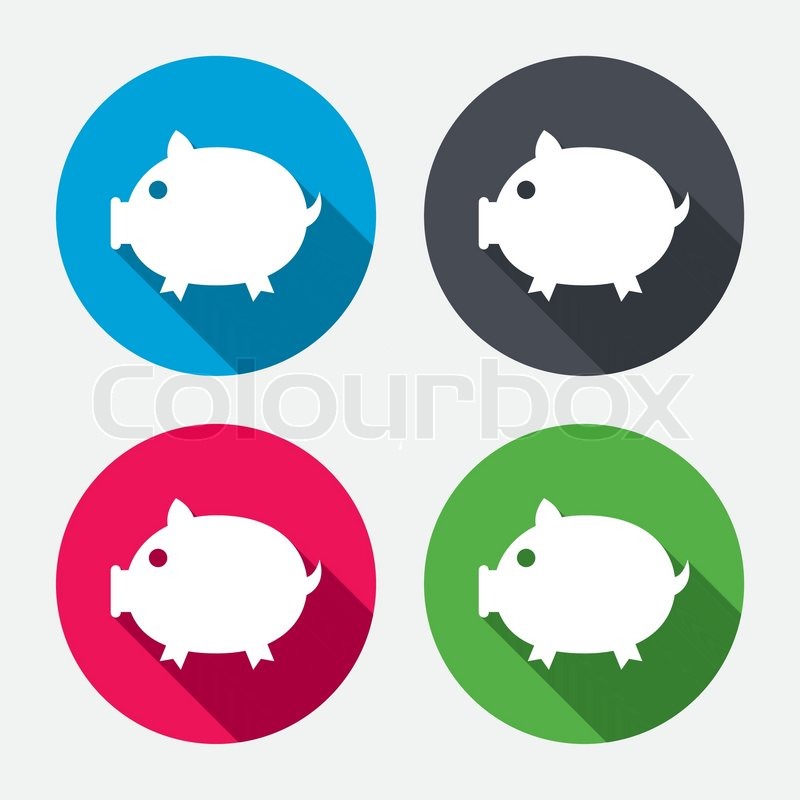 Piggy Sign Icon Pork Symbol Circle Stock Vector Colourbox 800x800 Piggy Sign Icon Pork Symbol Circle Stock Vector Colourbox