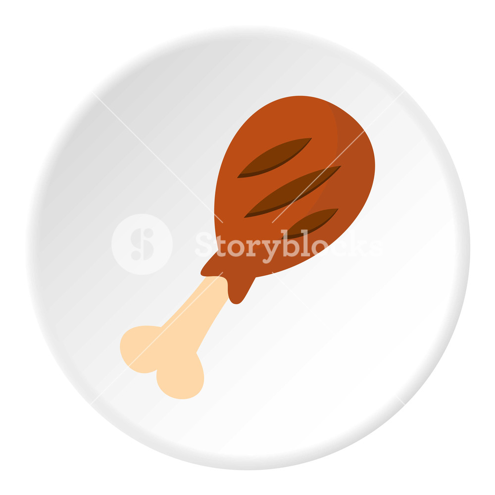 Grilled Leg Of Pork Icon In Flat Circle Isolated On White 1000x1000 Grilled Leg Of Pork Icon In Flat Circle Isolated On White