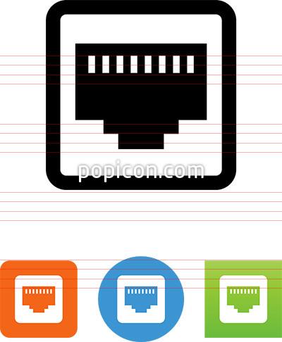 400x486 Ethernet Port Icon