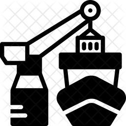 256x256 Port Icon Of Glyph Style