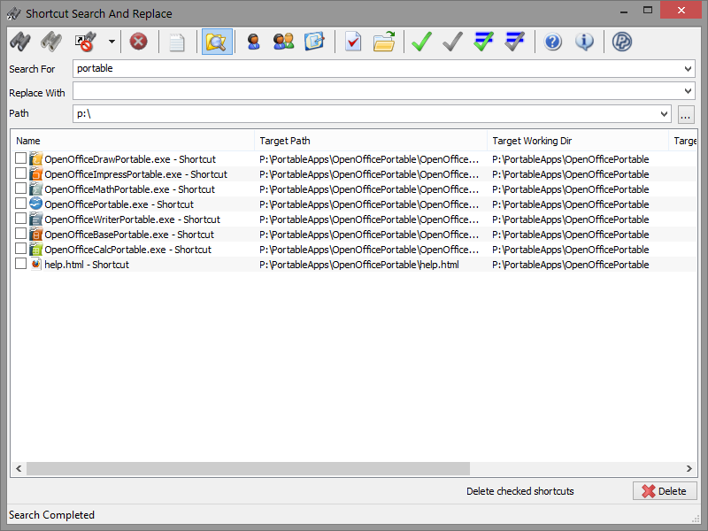 800x600 Shortcuts Search And Replace Portable