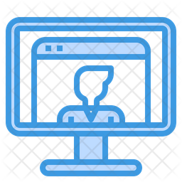 256x256 Online Job Portal Icon Of Dualtone Style