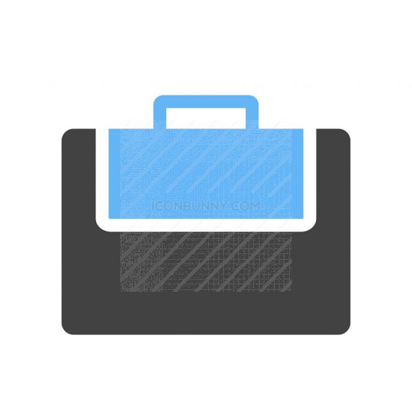 600x600 Portfolio Blue Black Icon