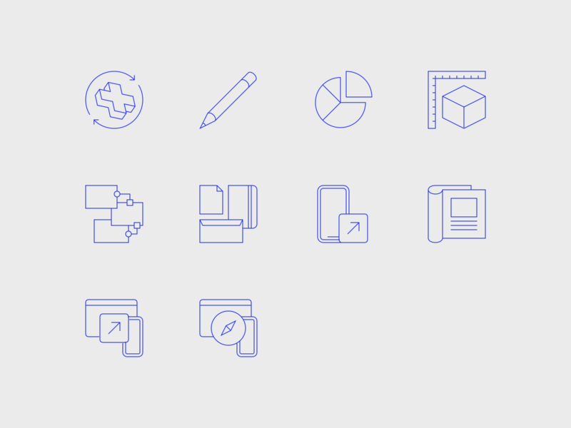 800x600 Portfolio Website Icons
