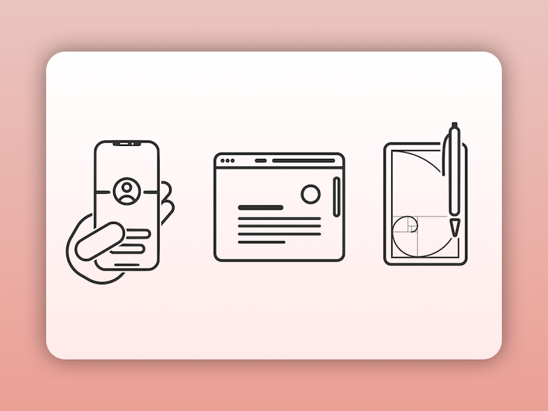 800x600 Portfolio Website Icons