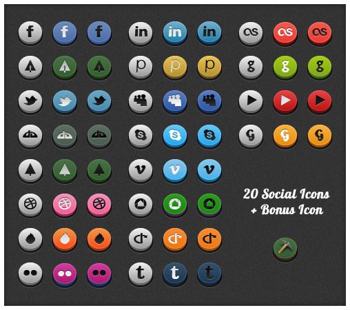 508x450 Social Icons
