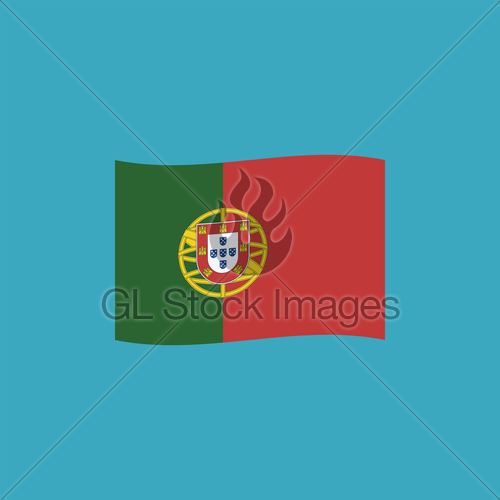 500x500 Portugal Flag Icon In Flat Design Gl Stock Images