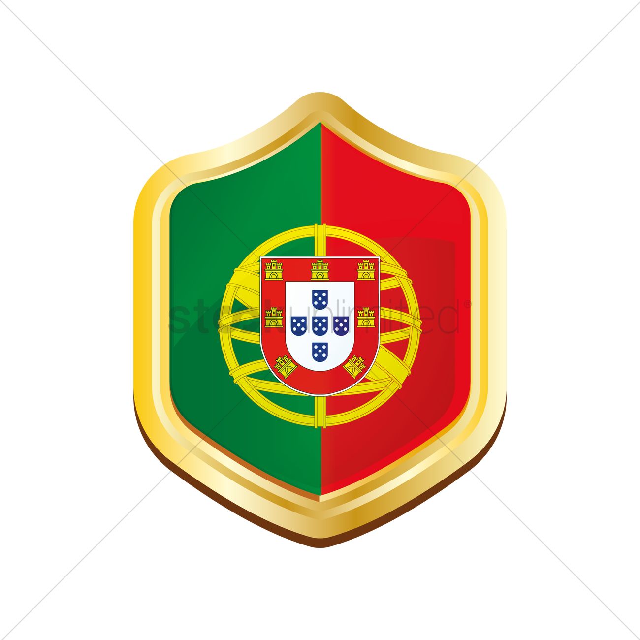 1300x1300 Portugal Flag Icon Vector Image