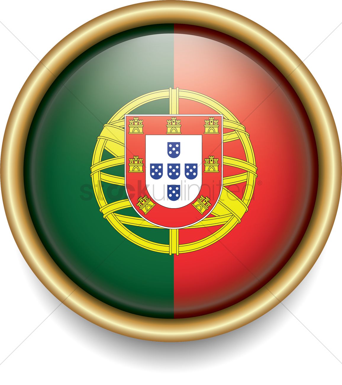 1156x1300 Portugal Flag Icon Vector Image