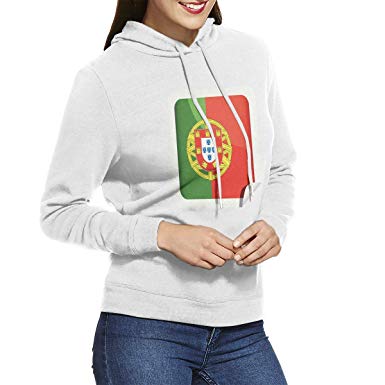 385x385 Women's Hoodies Portugal Flag Icon Personalized Girl Casual Hooded